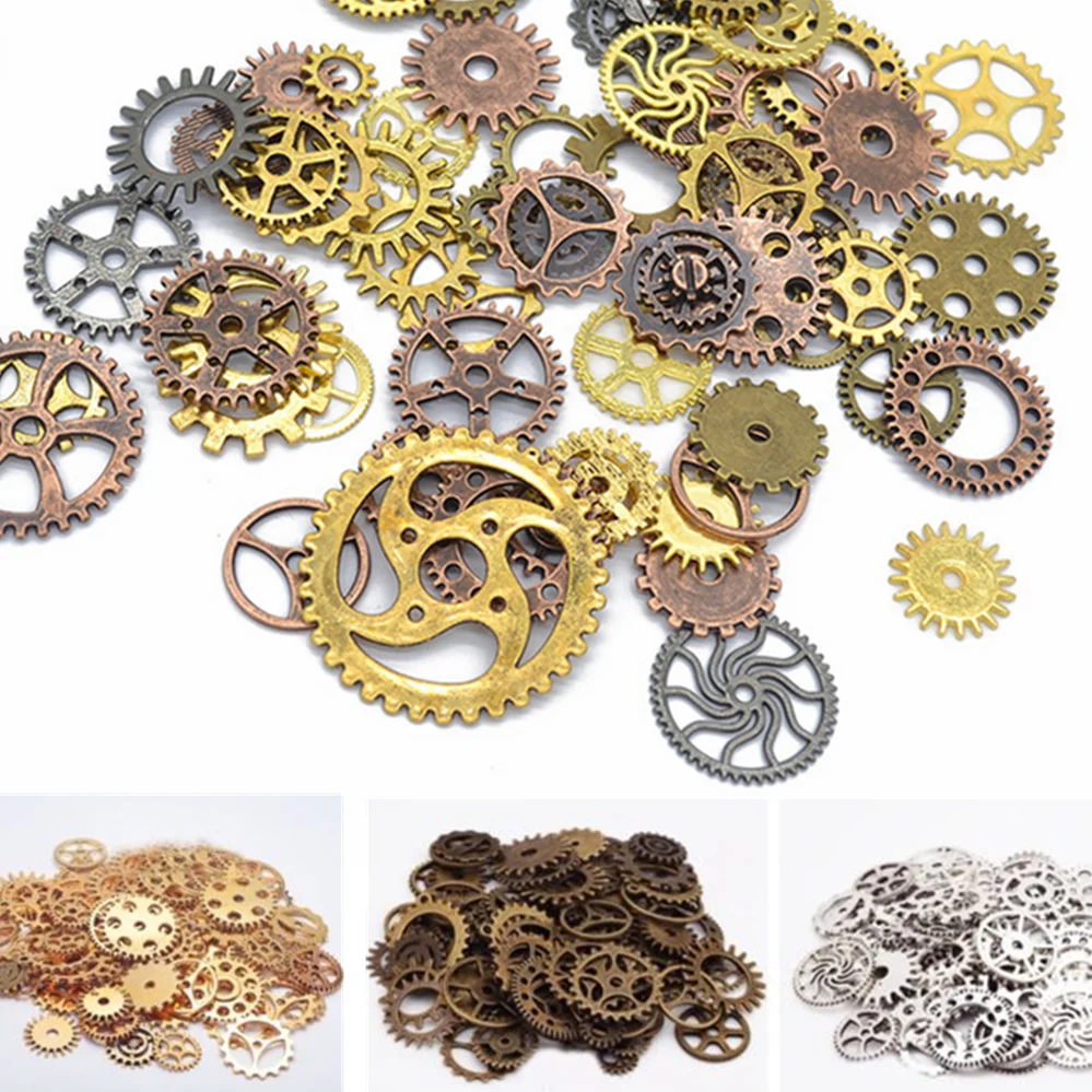 100 г шт много смешанных стилей 6 видов цветов винтажные стимпанк наручные часы