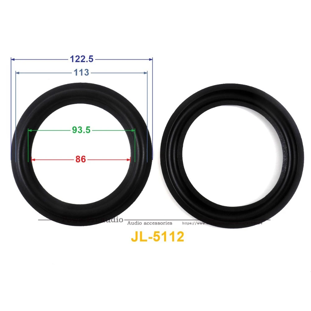 

Новинка 10 шт./лот = 5 пар 5-дюймовых запасных частей низкочастотного динамика/резиновый объемный динамик (122,5 мм/113 мм/93,5 мм/86 мм)
