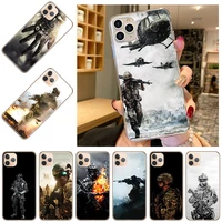 phone case for iphone 13 12 11 pro x xr xs max 7 8 plus se2020 power army soldier fashion tpu silicone soft cover coque capa