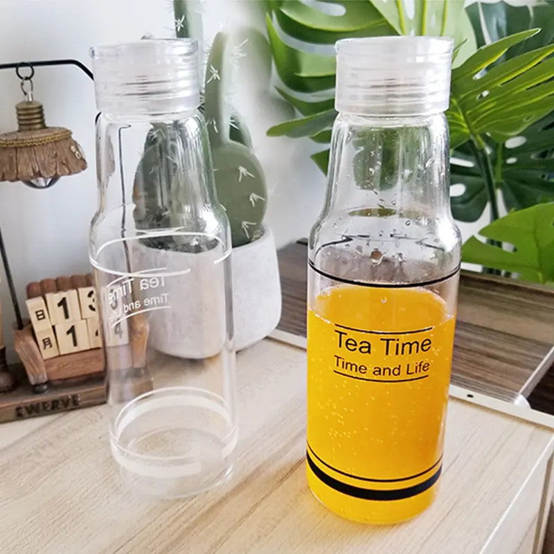 

450ml Creative Portable Cup PlasticThickened Handy Cup Korean Fresh Student Water Cup Car Juice Outdoor Cold Drink Cup