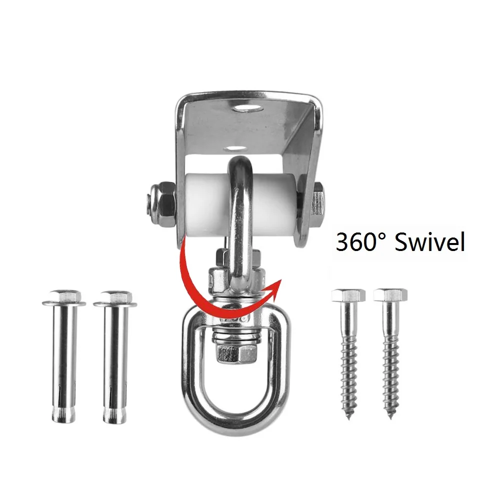 2 шт. поворотные вешалки из нержавеющей стали на 360 ° для качели подвесной