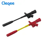 Клипсы Cleqee P5005 профессиональные для пирсинга, щуп для мультиметра, 10 А, 4 мм разъем, 2 шт.