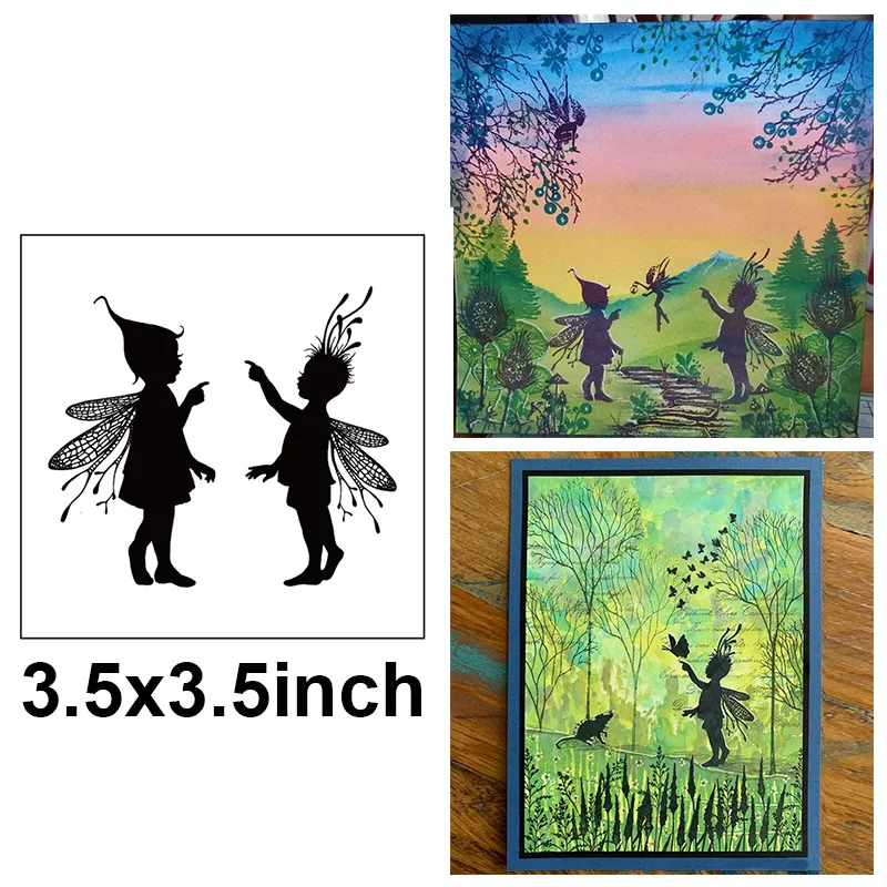 Прозрачный силиконовый штамп Elf Girl с изображением русалки волшебного дома