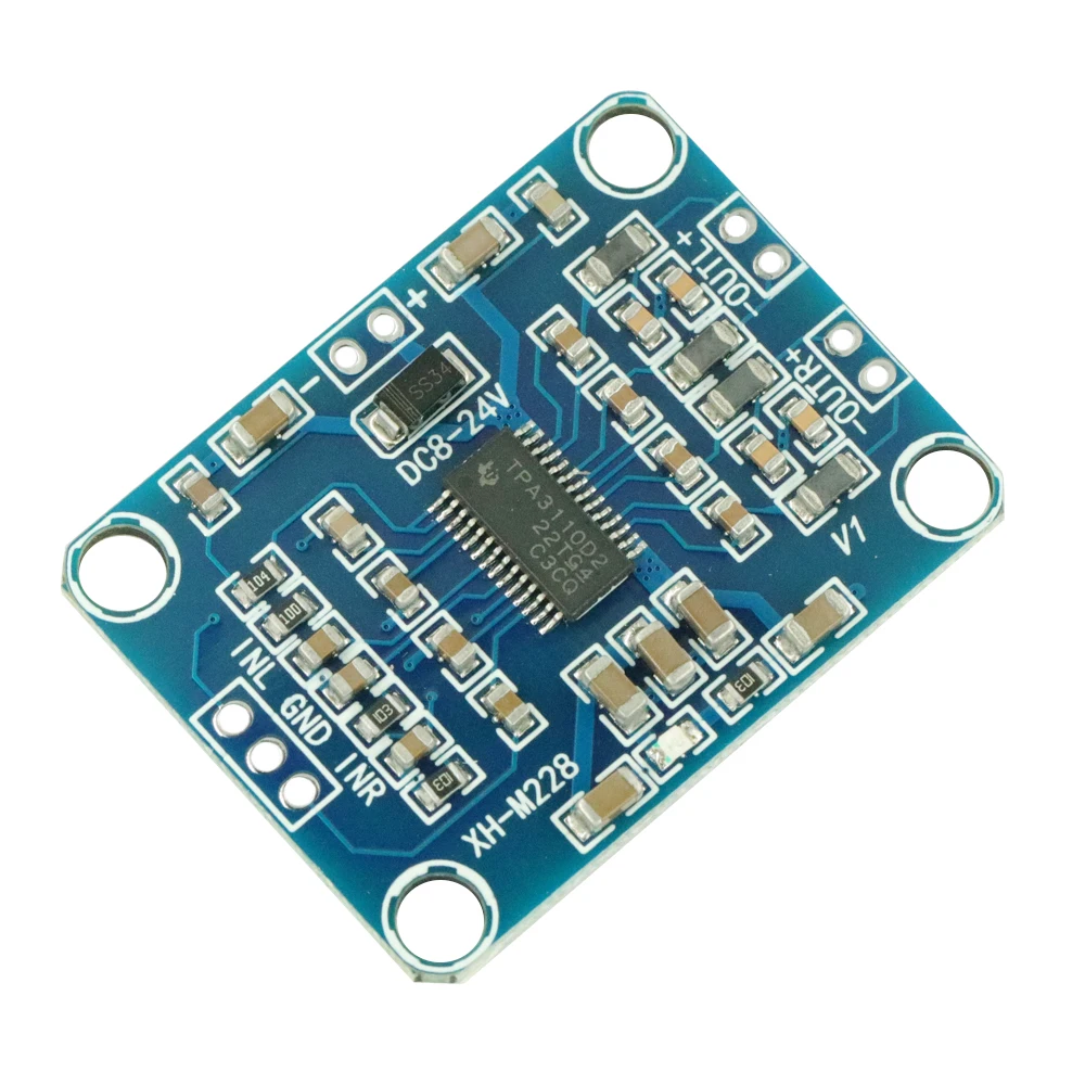 Плата цифрового усилителя звуковой стереосистемы TPA3110 2X15W модуль мини