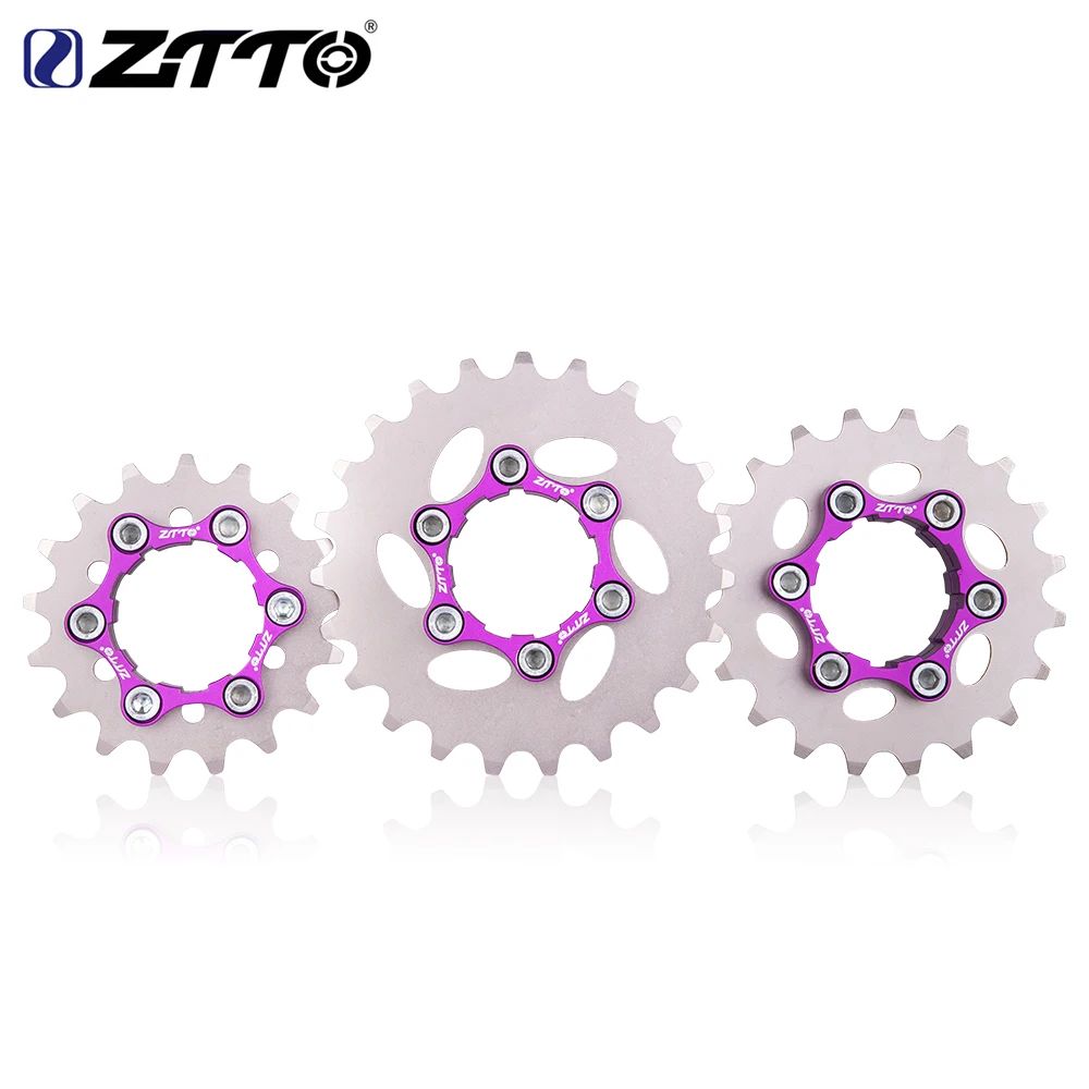 ZTTO MTB односкоростная кассета Cog Gear 16T 17T 18T 19T 20T 21T 22T 23T Freewheel K7 для велосипеда BMX