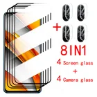 Закаленное стекло 8 в 1 для Xiaomi Poco F3 Poco M3 Pro 5G X3 NFC F2 Pro M2, защита для экрана, пленка для объектива камеры Poco X3 Pro, стекло