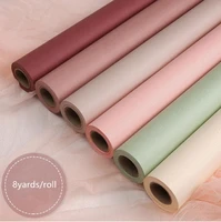 588yards pure color bouquet wrapping paper art paper waterproof oxford paper roll kraft paper gift wrap tissue paper wrapping