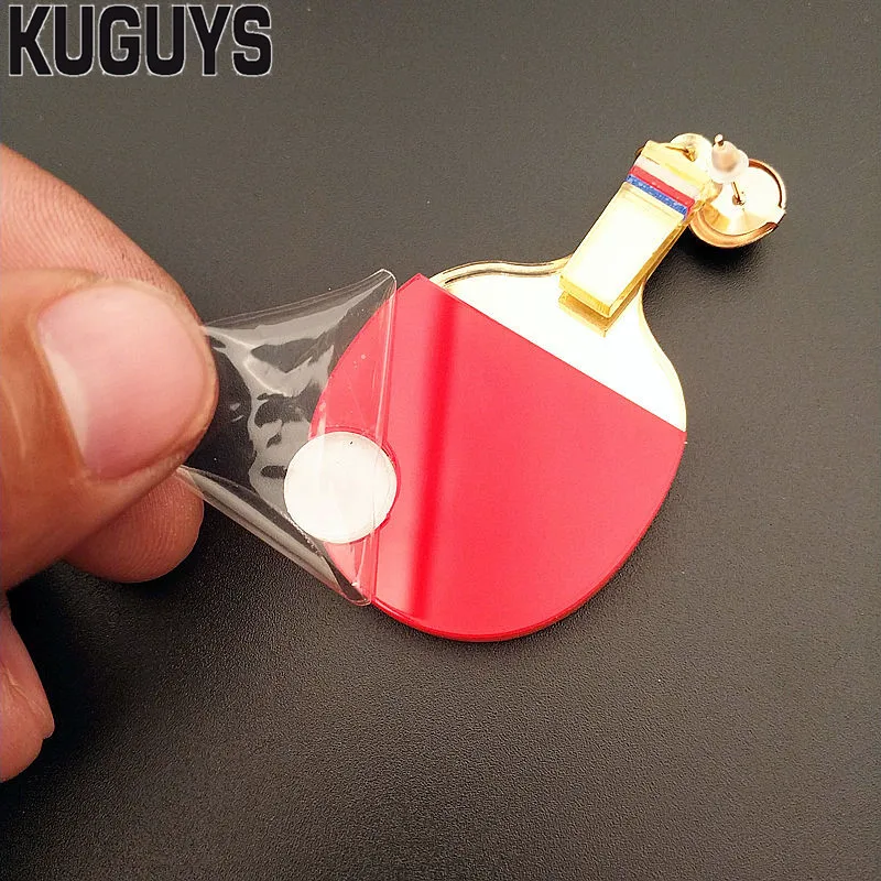 KUGUYS Tennis Bats Drop Earring for Women Acrylic Red Mirror Gold Fashion Jewelry novel Accessories | Украшения и аксессуары