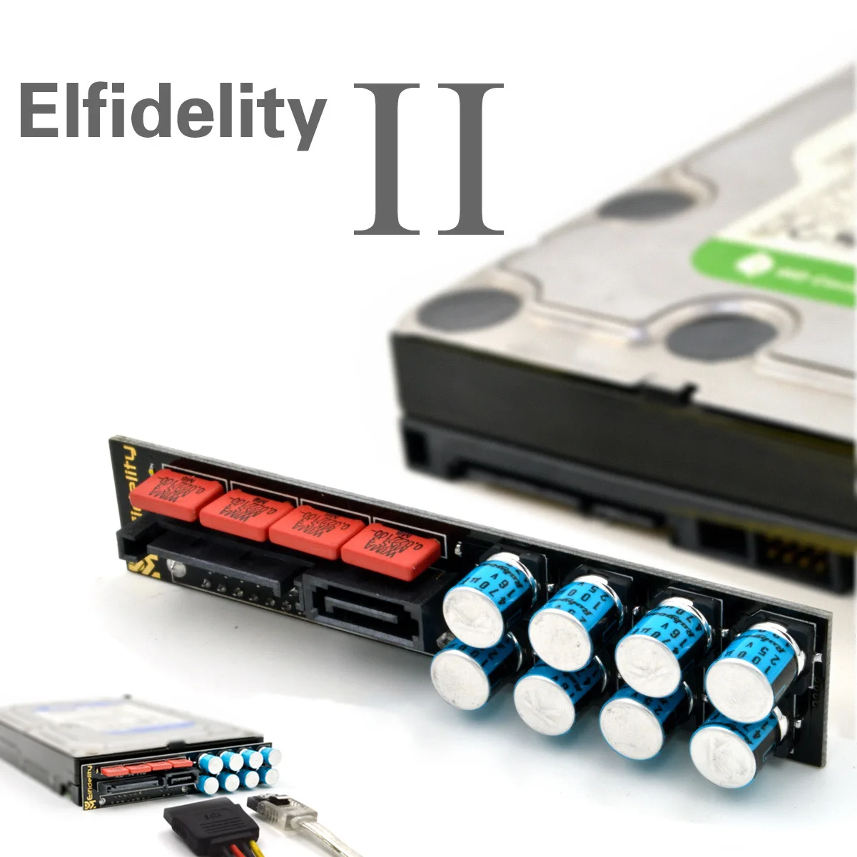 

Elfidelity SATA Hard Disk Power Equipment AC Purification Filter Electromagnetic Interference Noise PC HiFi Audio Module