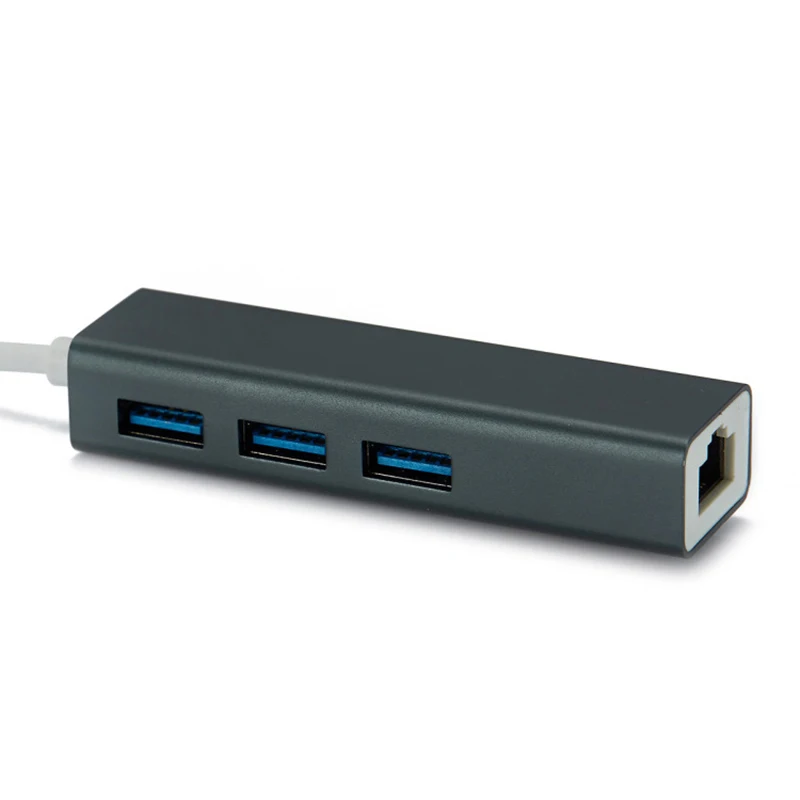 USB3.0 концентратор Многофункциональный RJ45 адаптер Plug and Play портативный для
