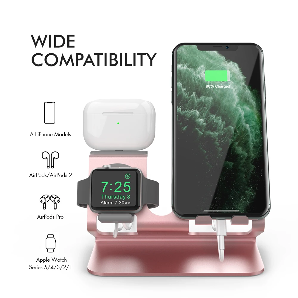 three in one charging holder mobile phone desktop stand storage for apple all iphone apple watch se654321 airpods pro21 free global shipping