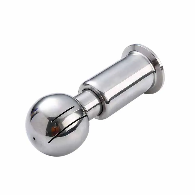 

SS304 Tri Clamp 1.5” 2” Tank Rotating CIP Spray Ball Tri Clover Compatible Cleaning Ball Ferrule OD 50.5/64mm