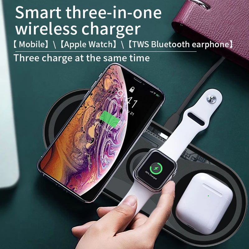 

Convenient Wireless Charging Pad Charger Battery-charging Shop For Iphone Fast Wireless Charging Pad Fast Charging Stand