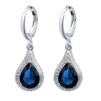 hot selling in europe and america earrings accessories ladies royal blue jewelry