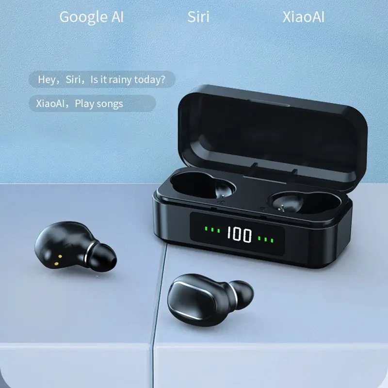 

New Air Max Bluetooth 5,0 wireless headset TWS earbuds HIFI Mini sports earphones for running compatible with iOS/Android phones