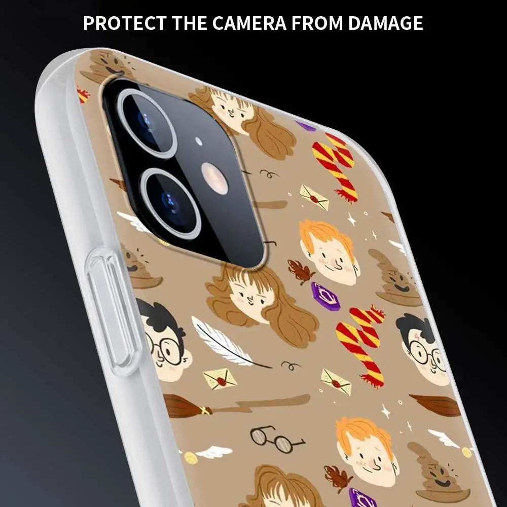 

Harries Art Potter Cute Phone Case For iPhone 11 Pro Shell For iphone 12 Pro Max 7 8 Plus SE 2020 X XR XS Soft Matte Cover