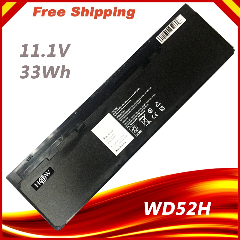 

11.1V 31Wh 2600mAh Laptop Battery for Dell WD52H GVD76 HJ8KP NCVF0 E7240 E7250