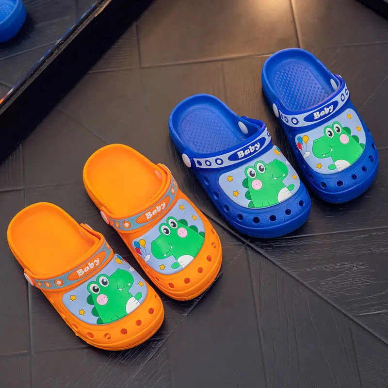 

Summer Cartoon Children’s Clogs PVC Non-Slip Soft Sole Outdoor Beach Sandals Super Light Waterproof Baby Slippers Kids Shoes