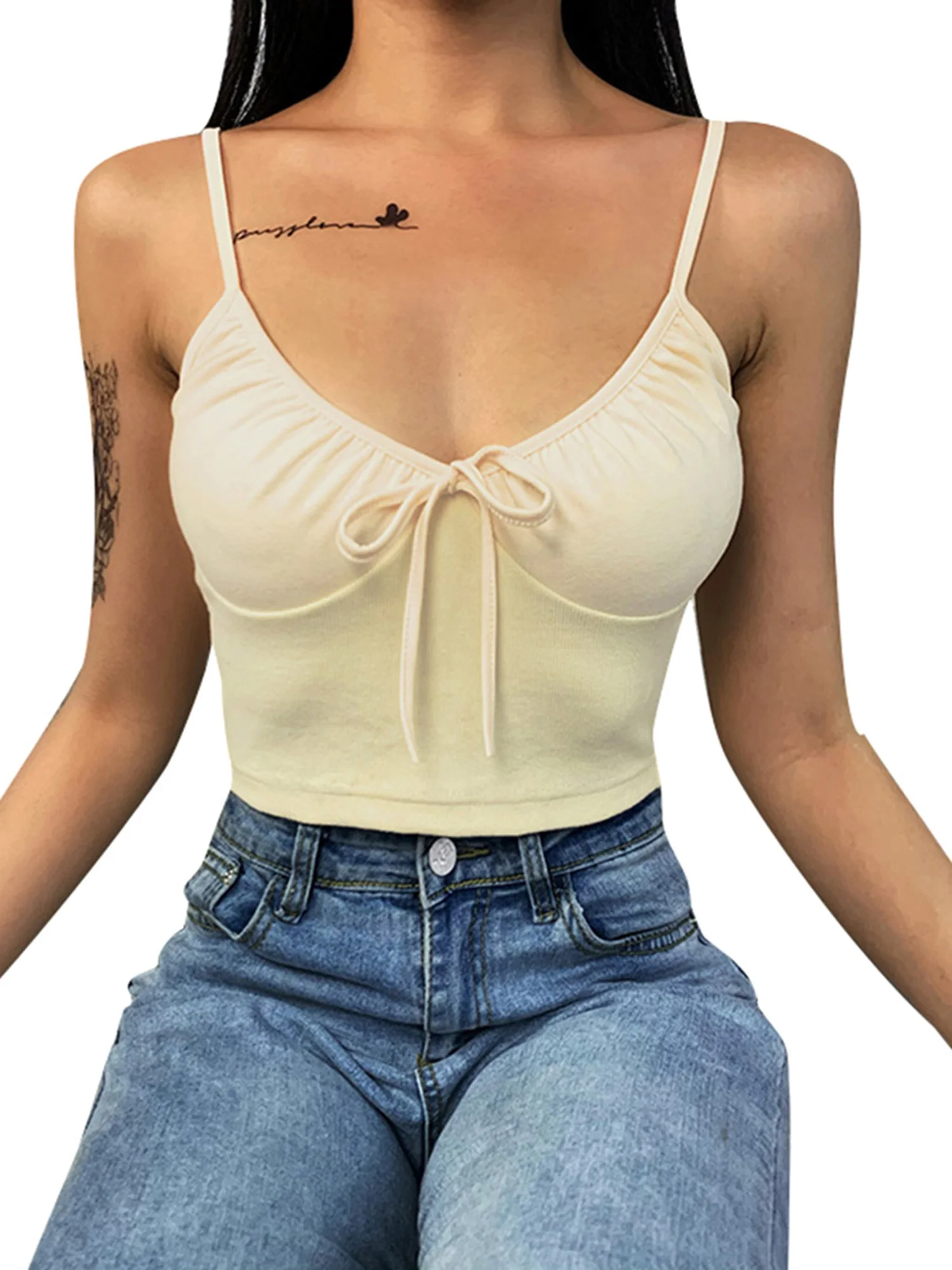 Женская летняя пикантная короткая кофта элегантный однотонный топ без рукавов с