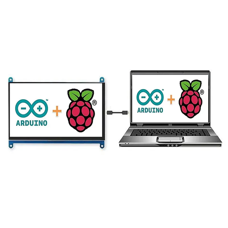 7 дюймов Raspberry Pi 4 Модель B 3B плюс ЖК дисплей Дисплей сенсорный Экран 1024*600 800*480 на