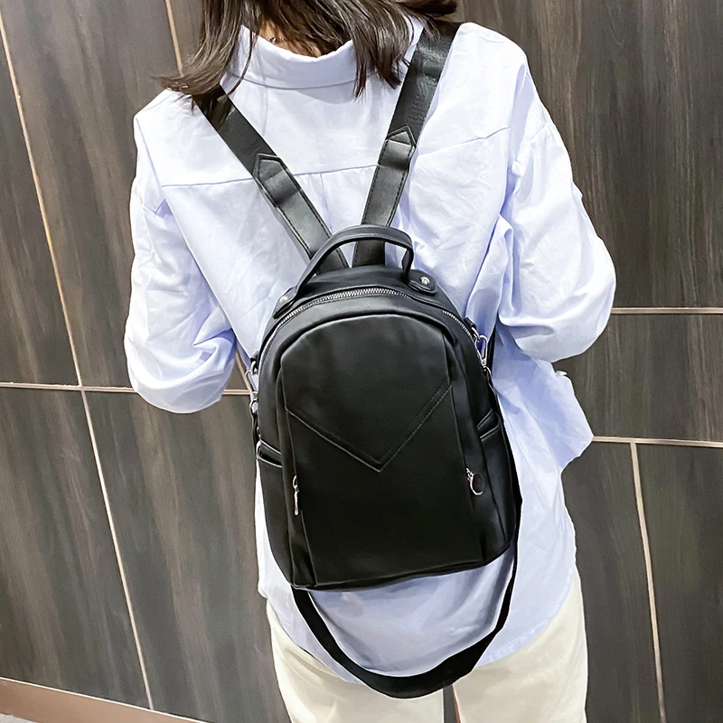 

Женский мини-рюкзак SEETIC, рюкзак из качественной искусственной кожи, Женская дорожная сумка через плечо, многофункциональная Повседневная с...