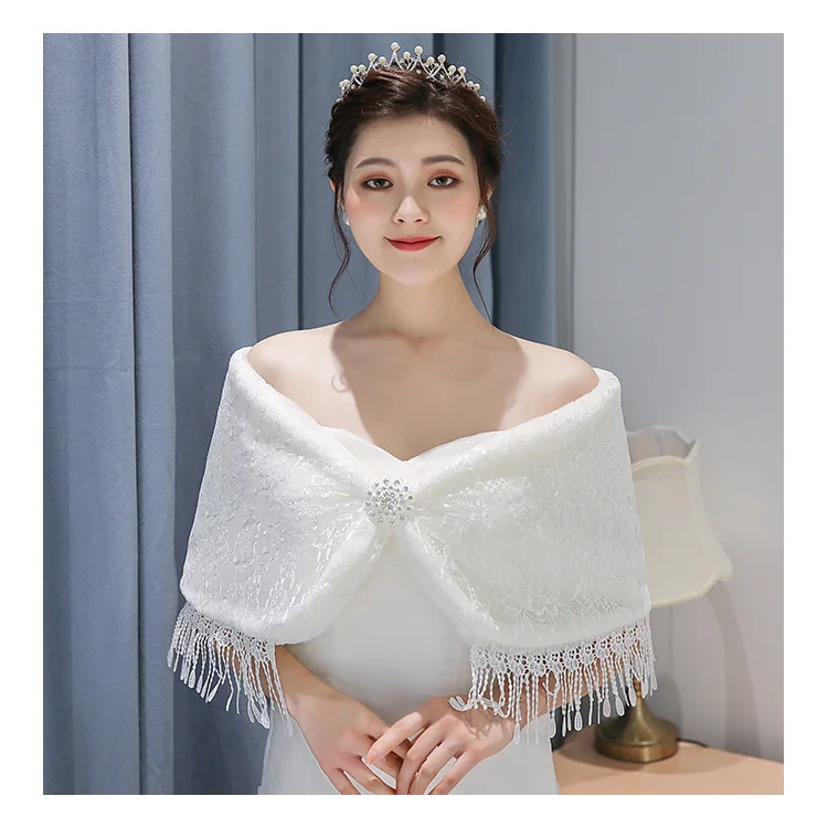 2020 накидка Свадебная шаль свадебное платье Cheongsam Подружка невесты Большой размер