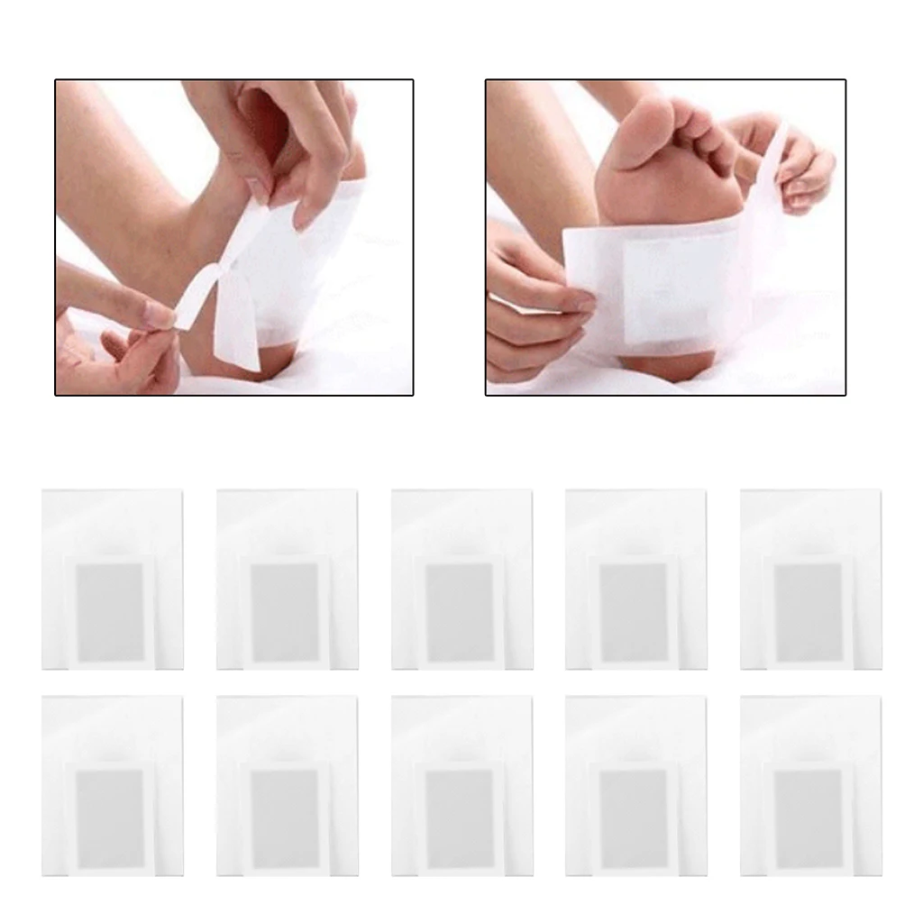 

10Pieces Natural Ingredients Foot Pads Feet Patch Adhesive Sheet Cleansing w/ Mugwort Powder