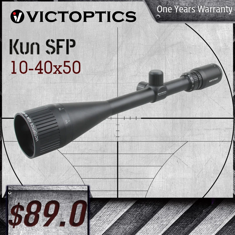 Оптический прицел Victoptics Kun 10 40x50 для винтовки AOE 1/8 MOA 25 4 мм 1 дюйм монотрубный