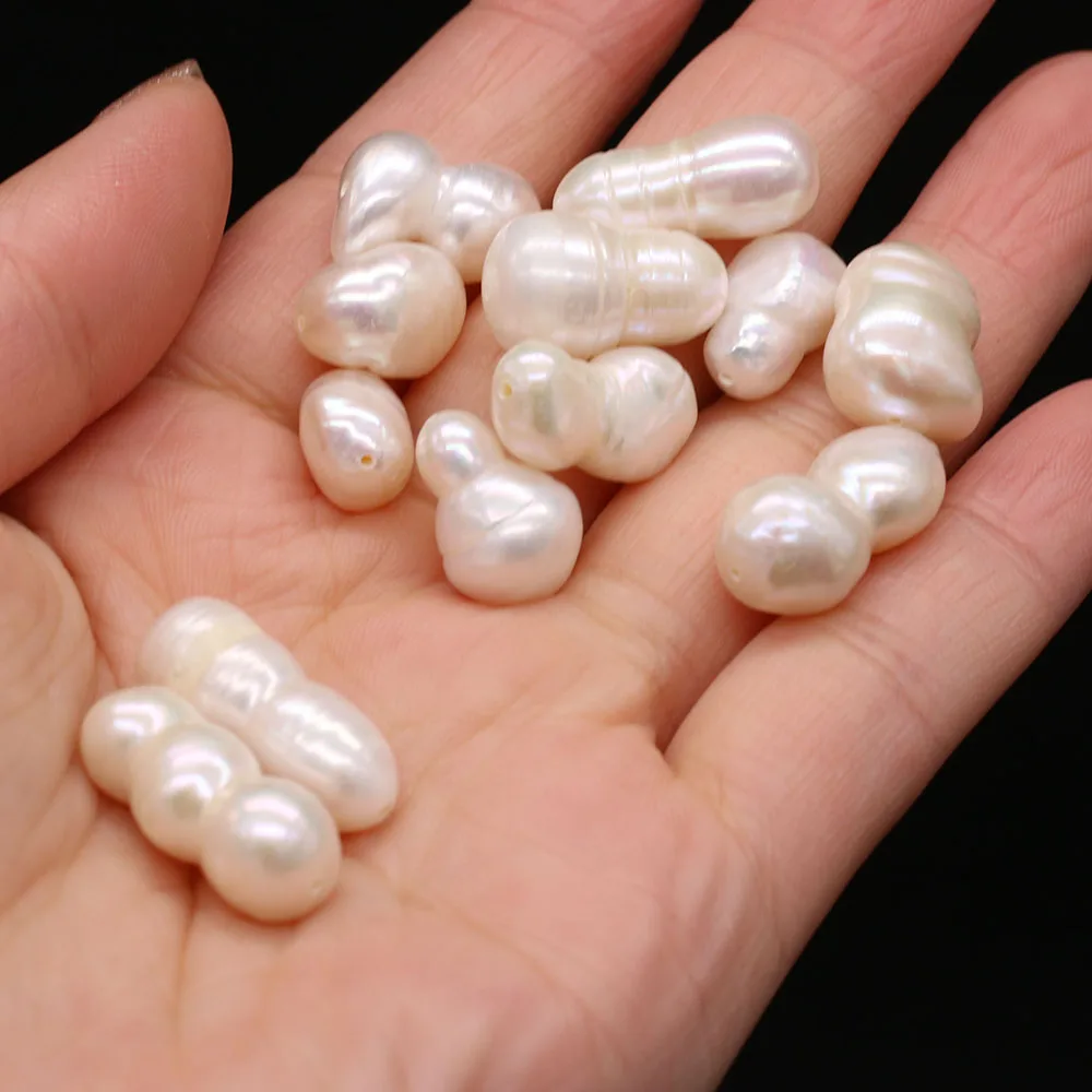 

Natural Freshwater White Pearl Peanut Shape Beads DIY Jewelry Making Necklace Earrings Bracelet Accessories for Women's Gift