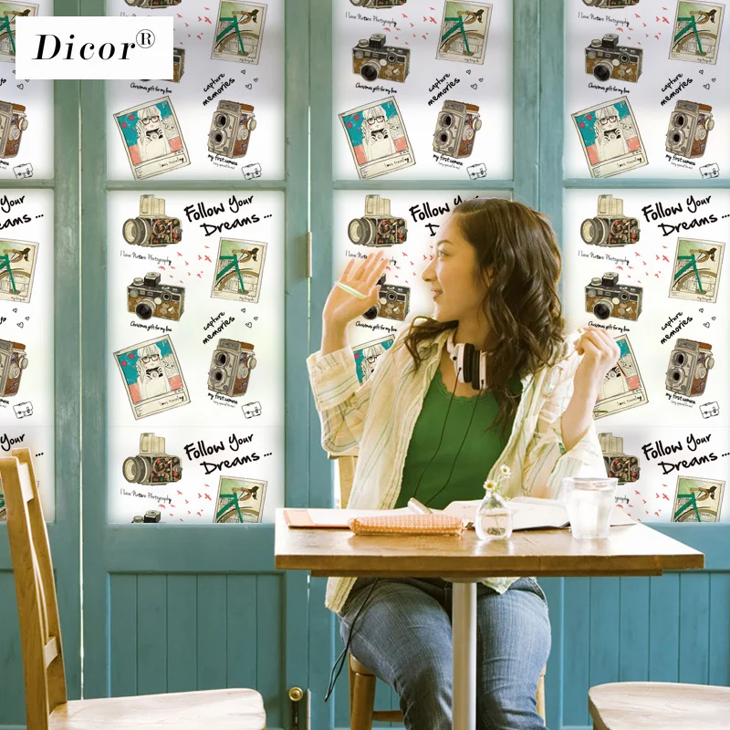 2019 Новая мода статического цепляться витражная плёнка на стекла окна матовые