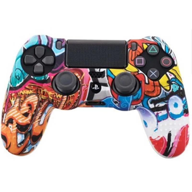 

1PCs Anti-slip Silicone Cover Skin Case for Sony PlayStation Dualshock 4 PS4 DS4 Pro Slim Controller & Stick Grip Protector