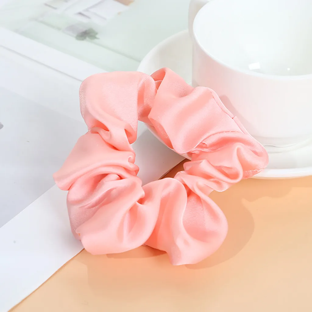 1 шт. шелковая резинка для волос эластичные резинки однотонные женские