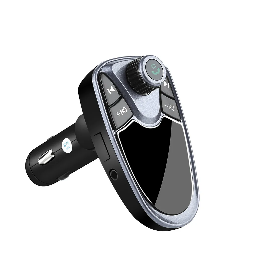 Purple Bluetooth fm-передатчик MP3-плееры модулятор Handsfree Dual USB зарядное устройство A27 автомобильный Handsfree беспроводной Bluetooth комплект аксессуары - Формат цифровых медиаданных: Purple