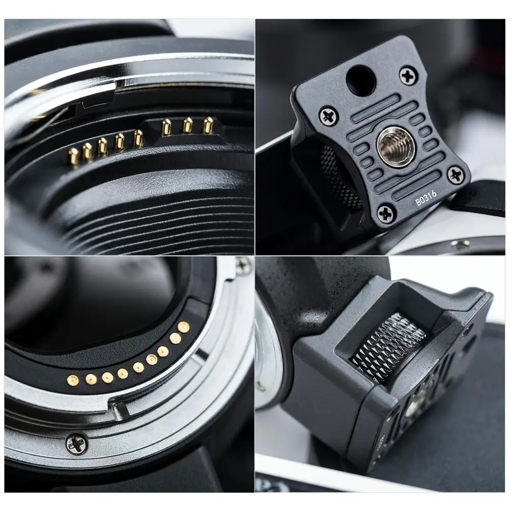 Кольцевой адаптер Viltrox с автофокусом и креплением на объектив EF-EOS м для Canon EF EF-S