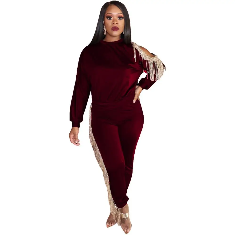 Женский комплект из двух предметов однотонный спортивный костюм с круглым