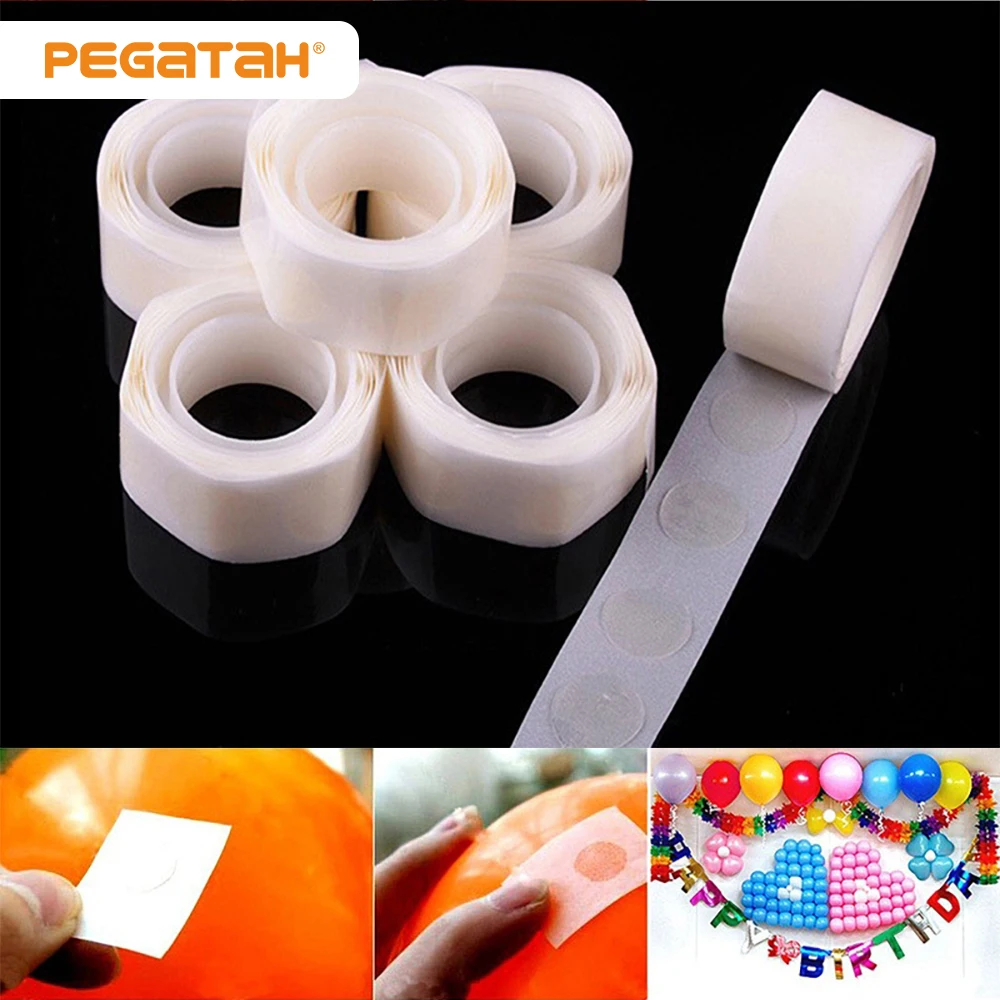 

100Points Balloon Attachment Glue Dot Attach Balloons To Ceiling Or Wall Stickers Balloon accessories balloon glue Party