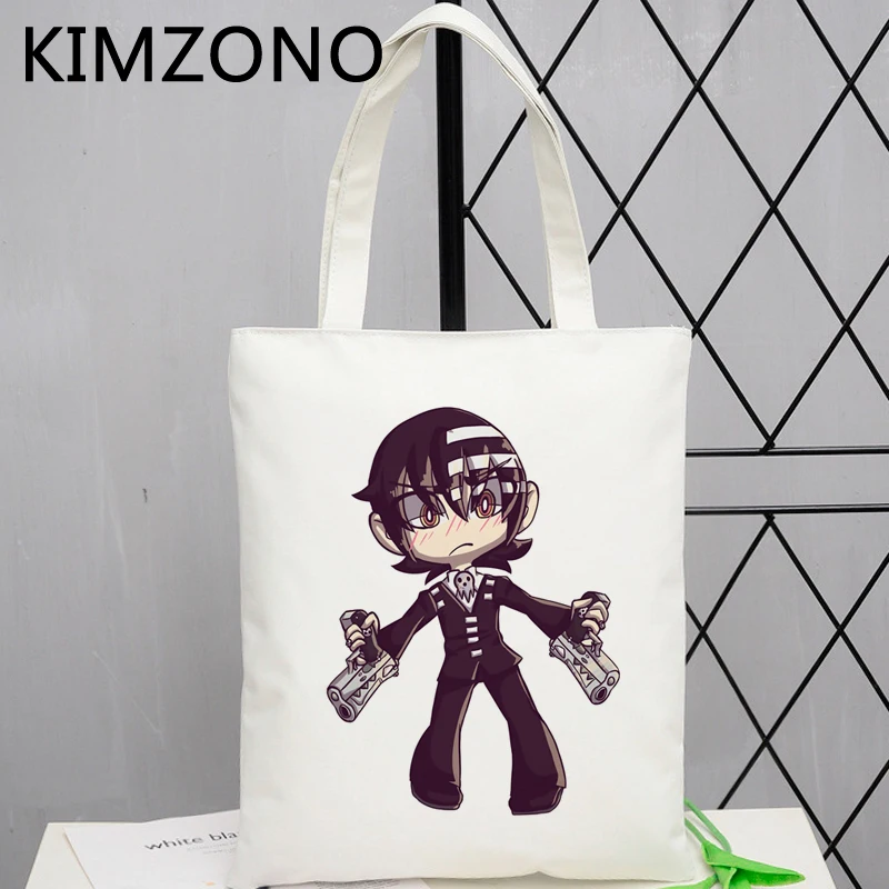 

Soul Eater хозяйственная сумка-тоут многоразовая утилизация сумка парусиновая сумка складная bolsa compra многоразовые sacolas