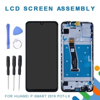 lcd display touch glass panel sensor for huawei p smart 2019 touch screen cell phone panel parts suitable for p smart 2019