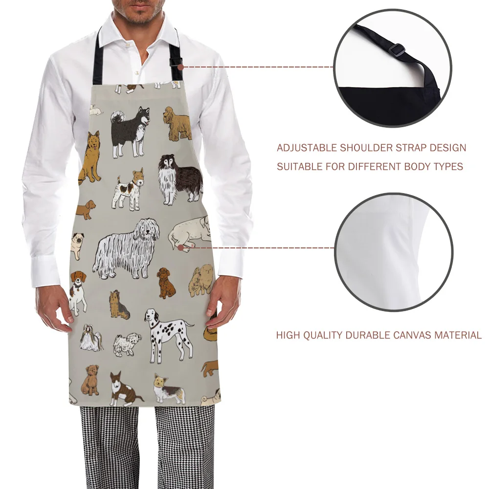 Кухонный Фартук Tophome регулируемые брезентовые фартуки без рукавов с мультяшным