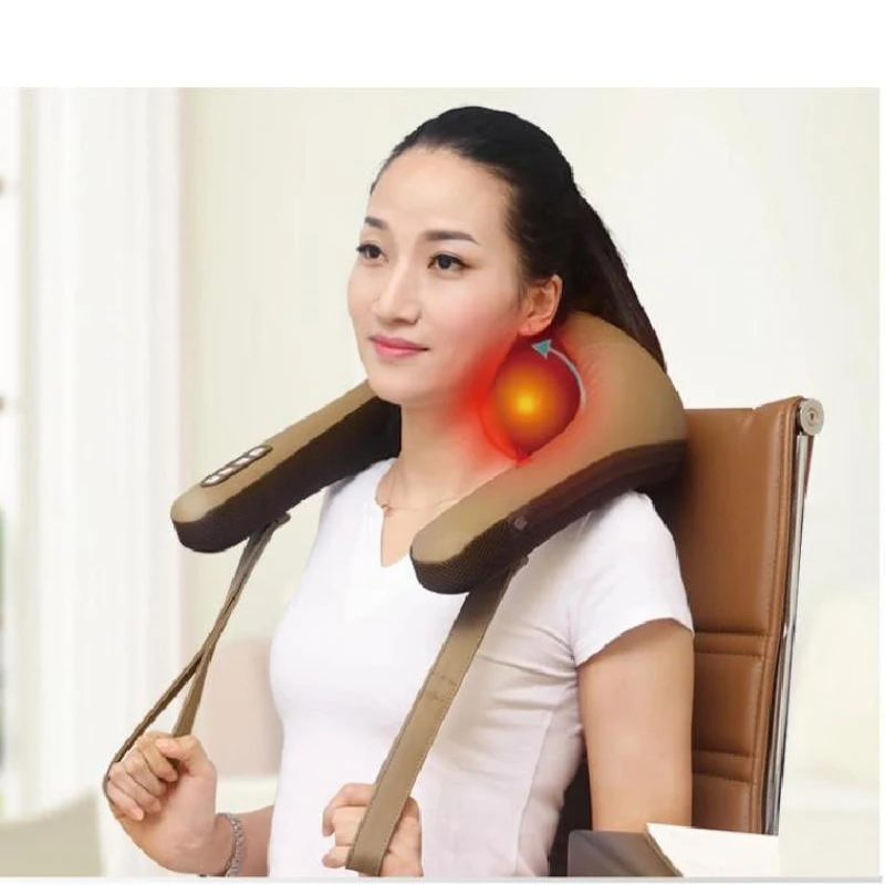 Электрический массажер для шеи с инфракрасным подогревом Массажная накидка