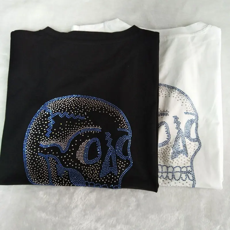 Женская футболка новая индивидуальная хлопковая Футболка с черепом | одежда