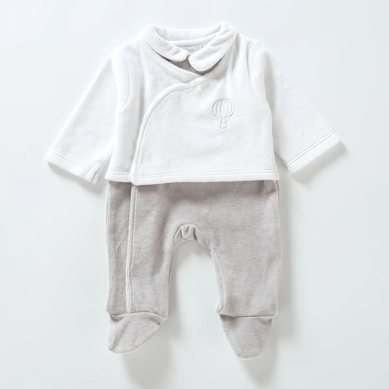 Детский комбинезон с длинным рукавом для новорожденных мальчиков и девочек 2