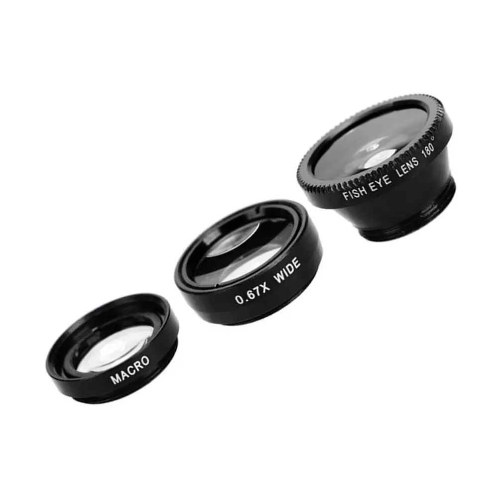 4 в 1 Широкоугольный макро объектив рыбий глаз набор фильтров для объектива