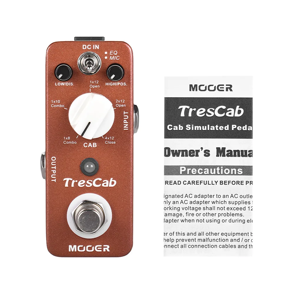 MOOER TresCab шкаф имитация симулятор гитары педаль эффектов металлический корпус для