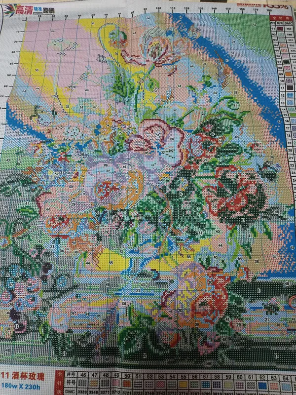 Вышивка крестом набор для рукоделия вышивка крестиком благородная ваза розовый