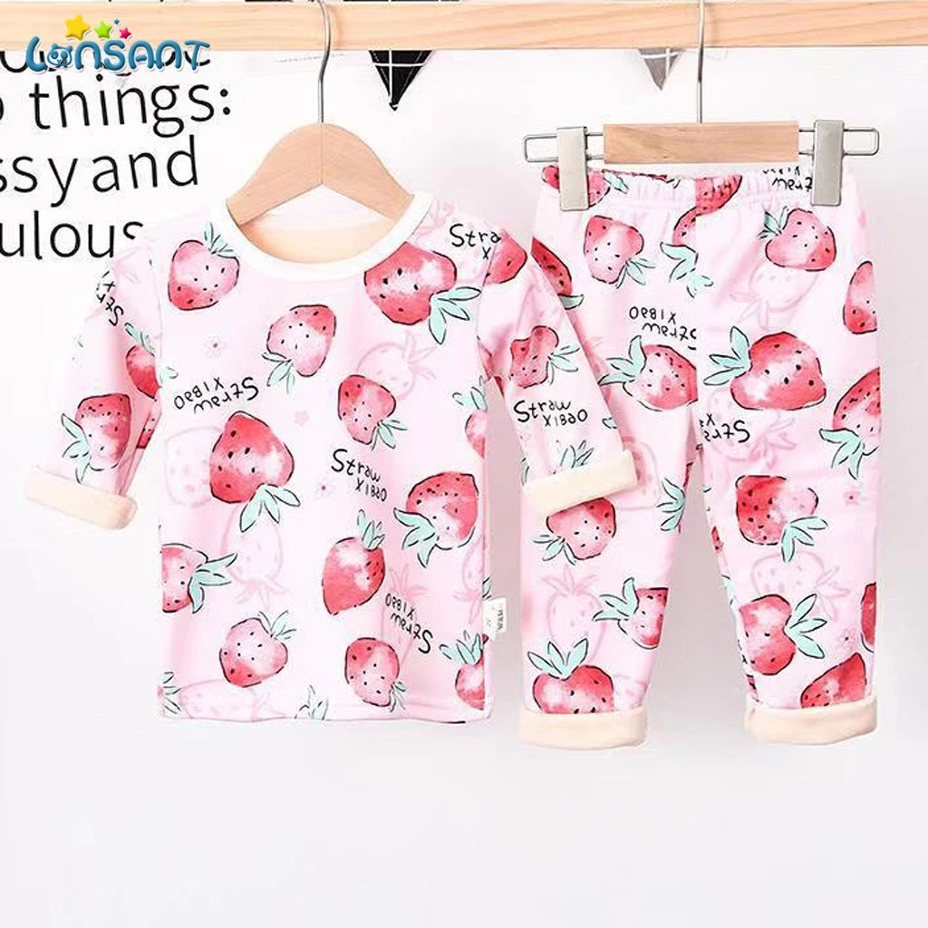 LONSANT 2T-6T Cotton 2pcs Baby's Sets Long Sleeve Kids Boys Children O Neck two-piece Toddler Boy Clothes N30 | Детская одежда и