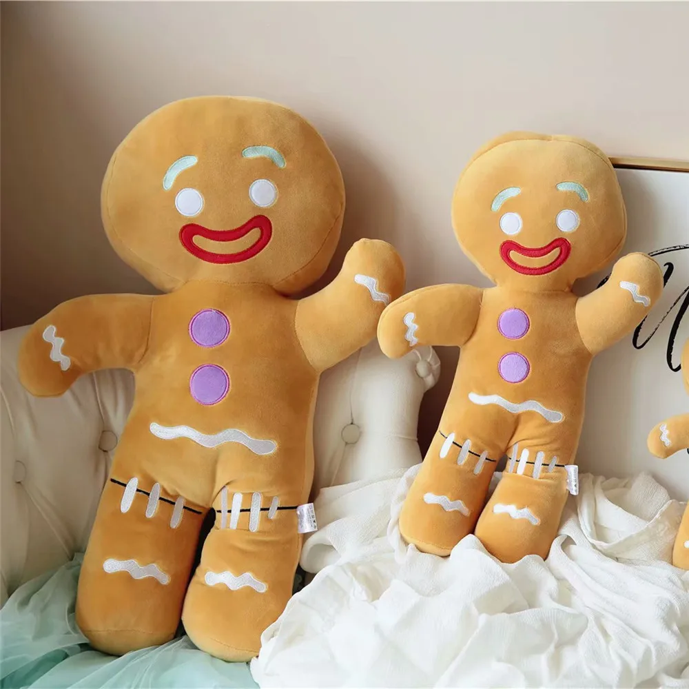 

Free ship 30/50/60cm cookie doll kawaii plushes pillows decor home cartoon soft plush toys children's toys for girls gift