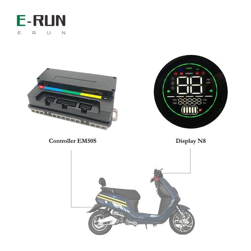 

Контроллер Votol 60A EM50S BLDC PMSM, драйвер двигателя с N8 дисплеем для QS Mid Drive 1 кВт