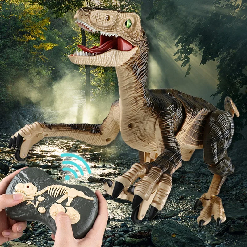 

Rc Dinosaur Electric Walking Raptor Velociraptor Kids Toy Intelligent Animal Simulation Remote Control Dinosaur