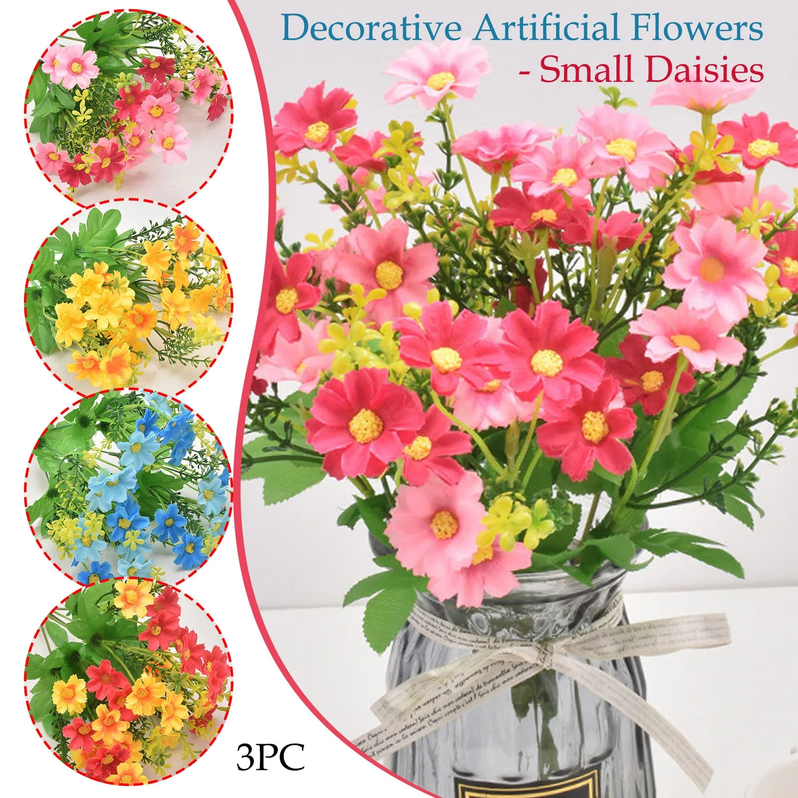 

Flowers Artificial Simulation Flower Plastic Plant Artificial Potted Gypsophila Artificial flowers